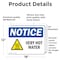 Signmission Hot Surface Sign, 12 in H x 18 in W, Vinyl Decal, Very Hot Water Sign With Symbol OS-2PACK-NS-D-1218-L-18872 - alternate 4